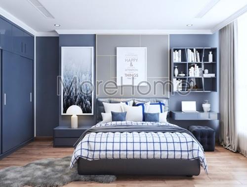  Thiết kế nội thất  chung cư Vinhomes Tân Cảng sử dụng sản phẩm đệm bông ép 